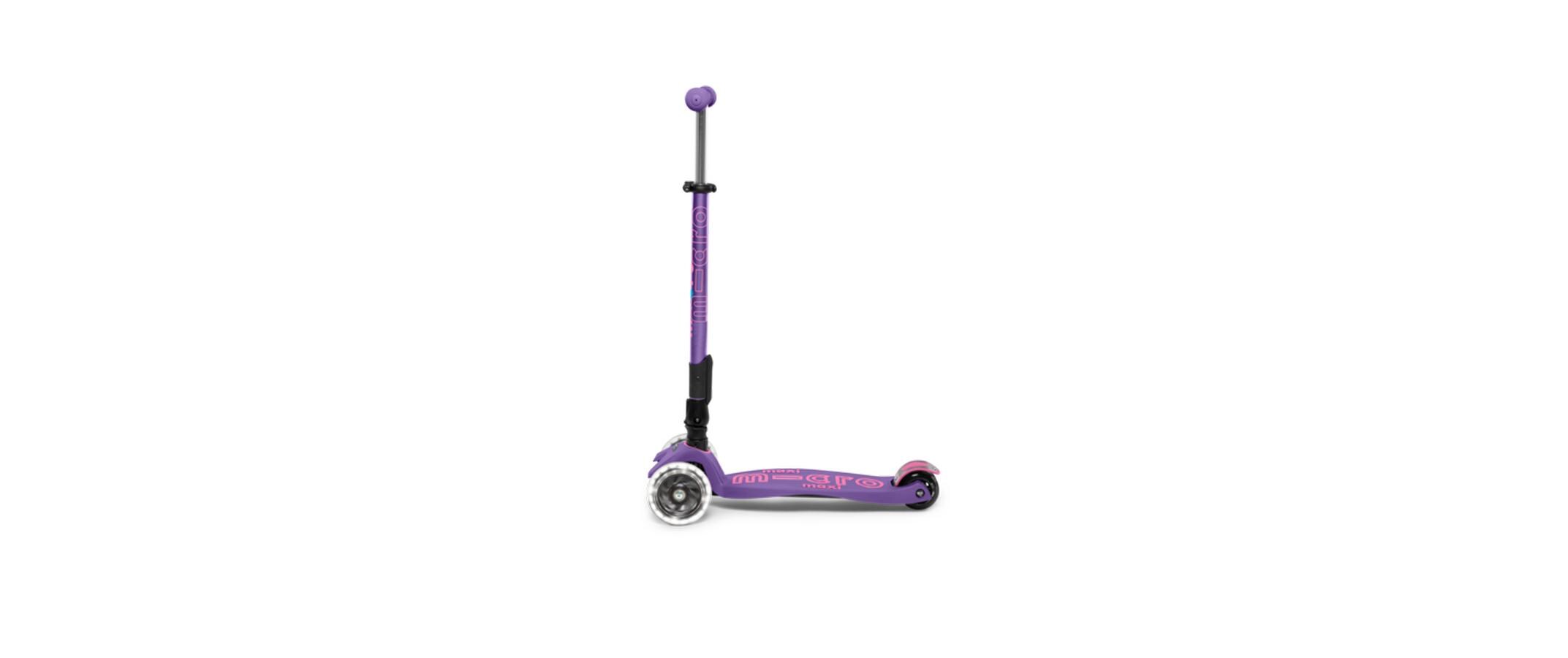 Kickboard Maxi Micro Deluxe LED Foldable<br>Faltbares Kickboard