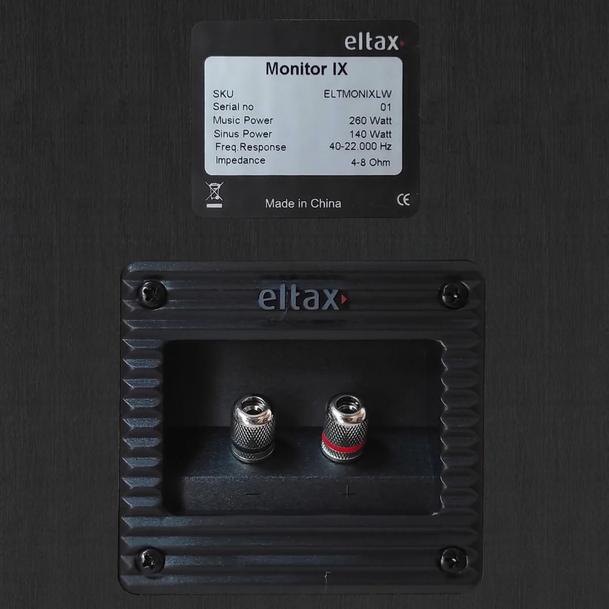 Eltax Monitor IX Noir (la paire) Enceintes colonne