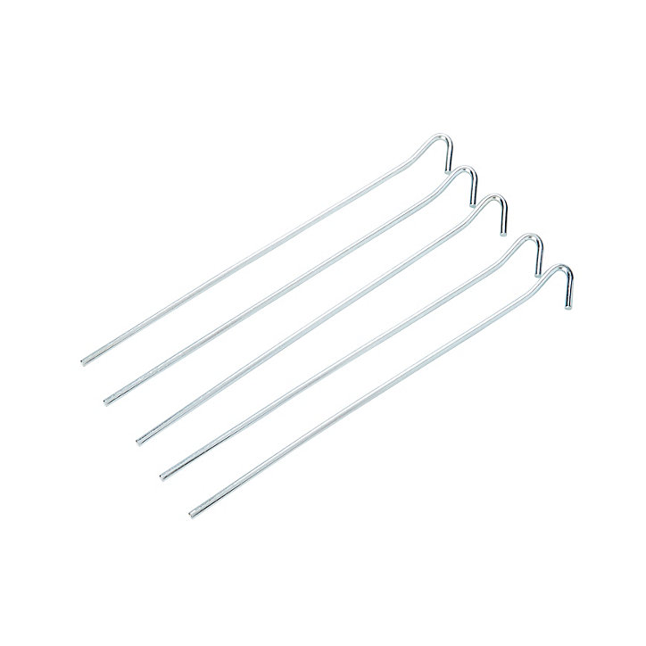 Lot de 5 piquets fil en acier galvanisé ø4 mm x l. 240 mm