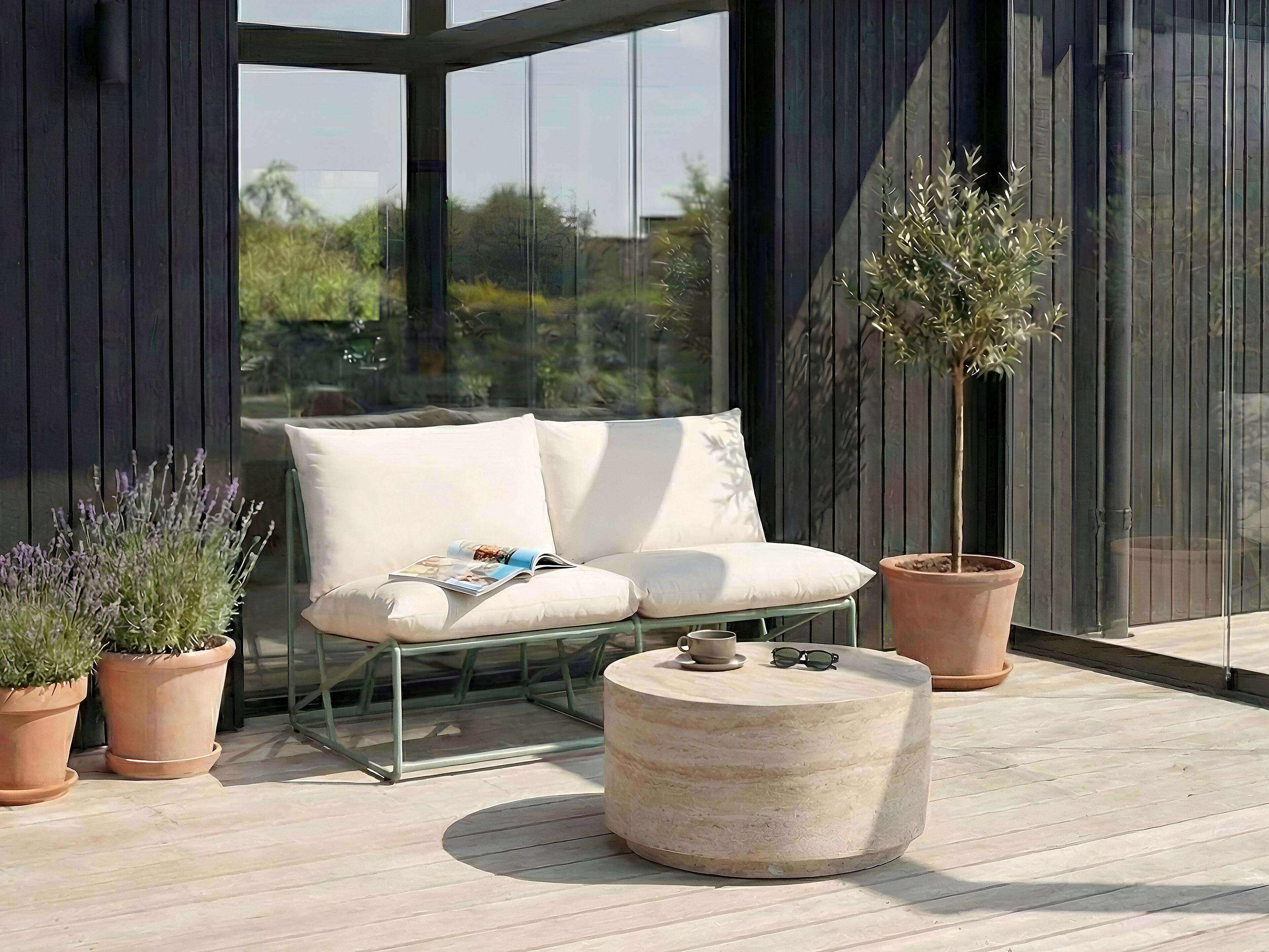Tuin loungebank 2-zits PICO Metaal Groen
