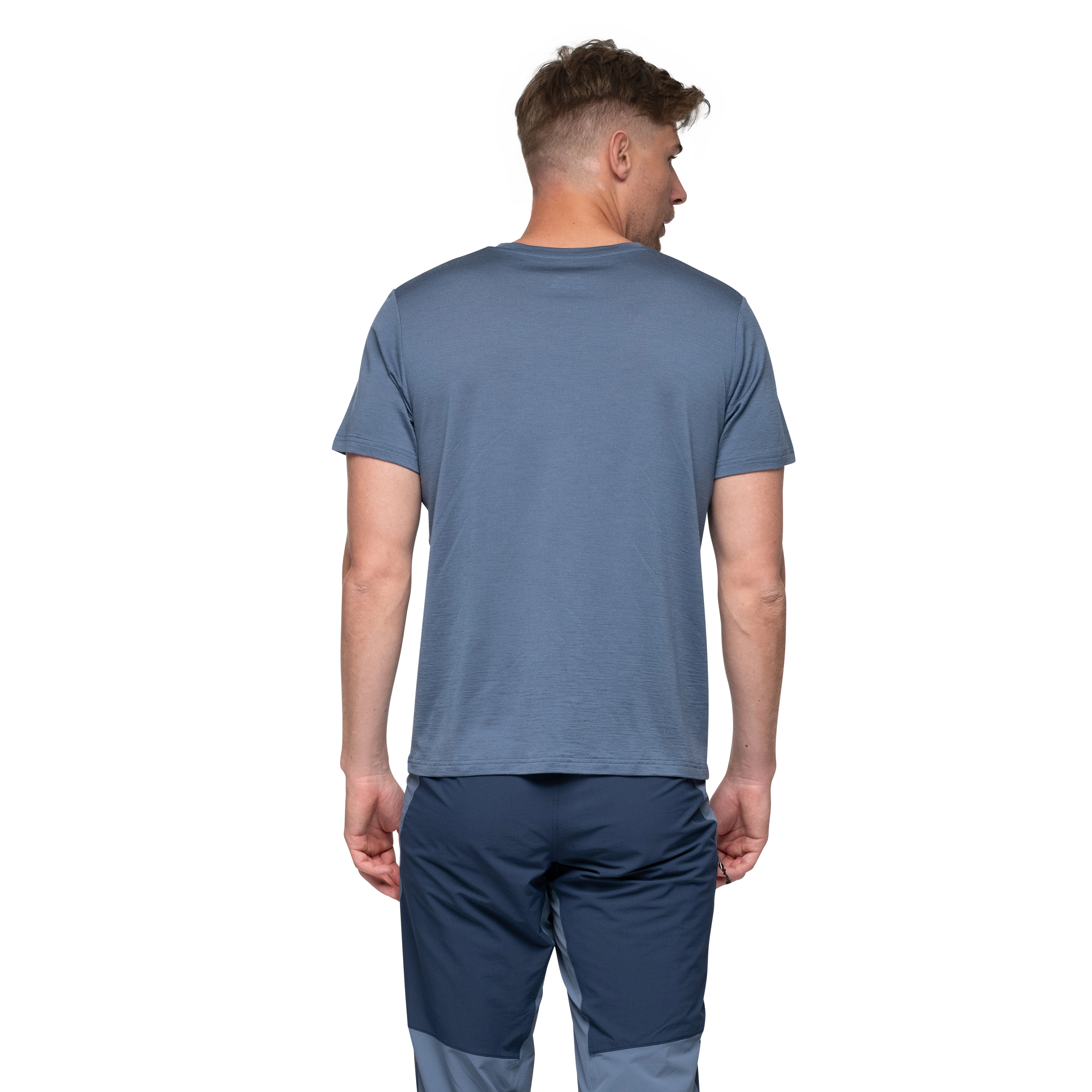 Vaagaa Adventure Merino Tee Men Granite Blue