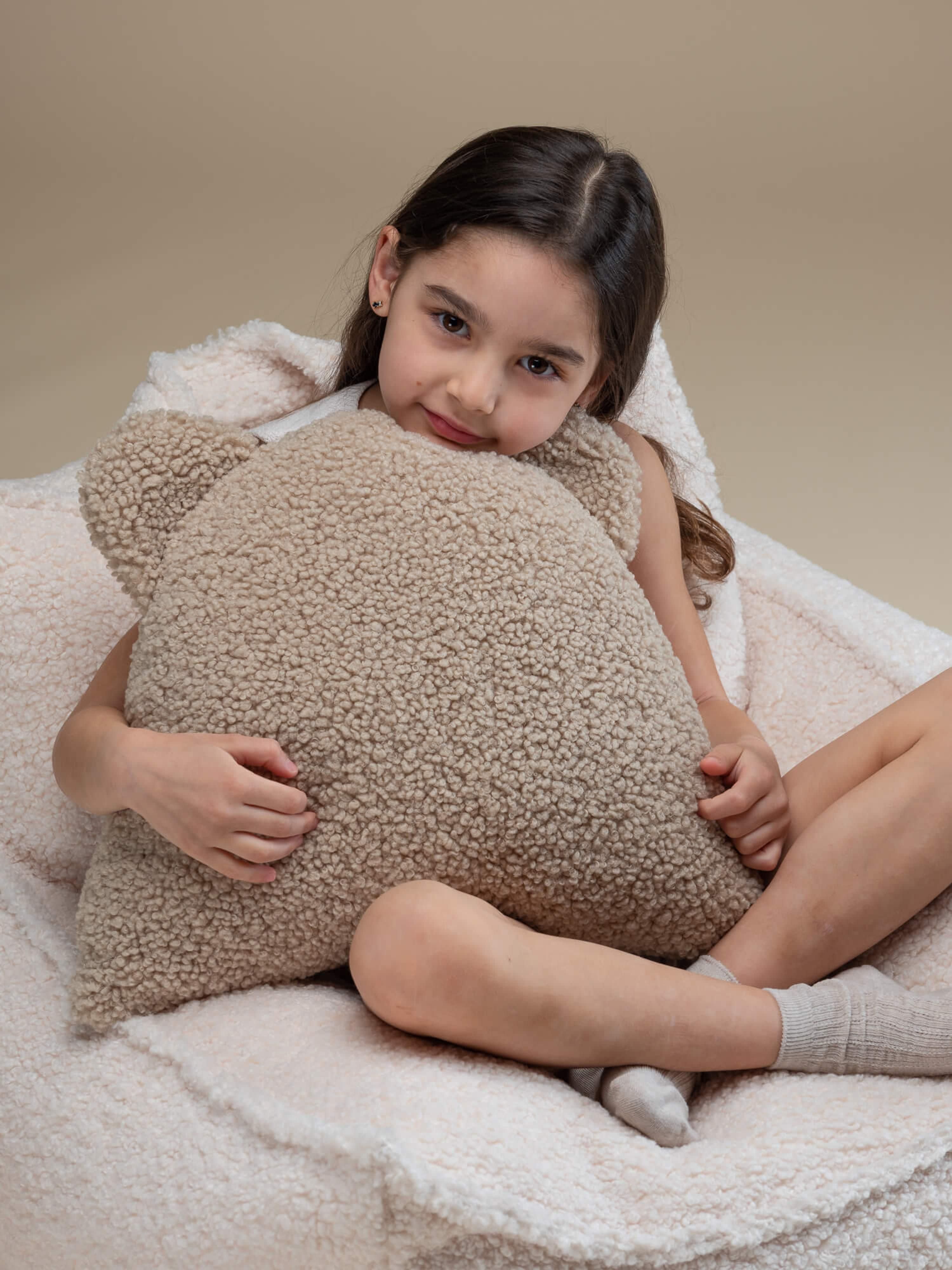 Kinderen teddy knuffelkussen Beer