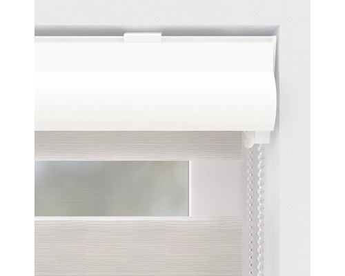 Soluna dubbel rolgordijn Ikaria D-R14 met cassette grijs 60x175 cm