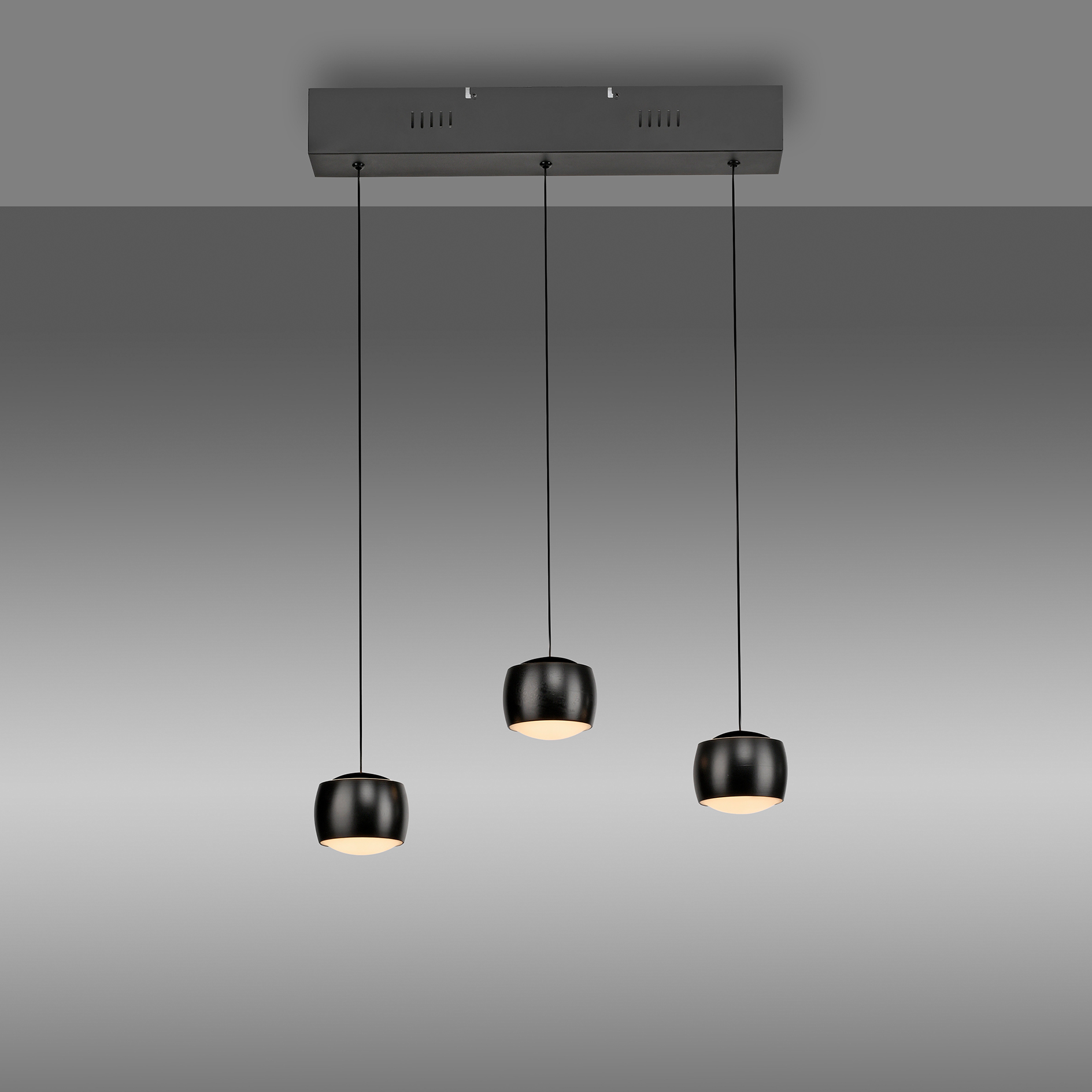 LED-Pendelleuchte - schwarz - dimmbar - mit Comfort Lift