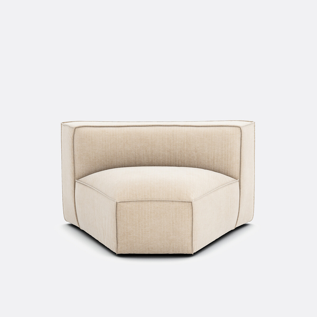 LA REDOUTE INTERIEURS<br>Canto modular aberto, veludo vintage Seven