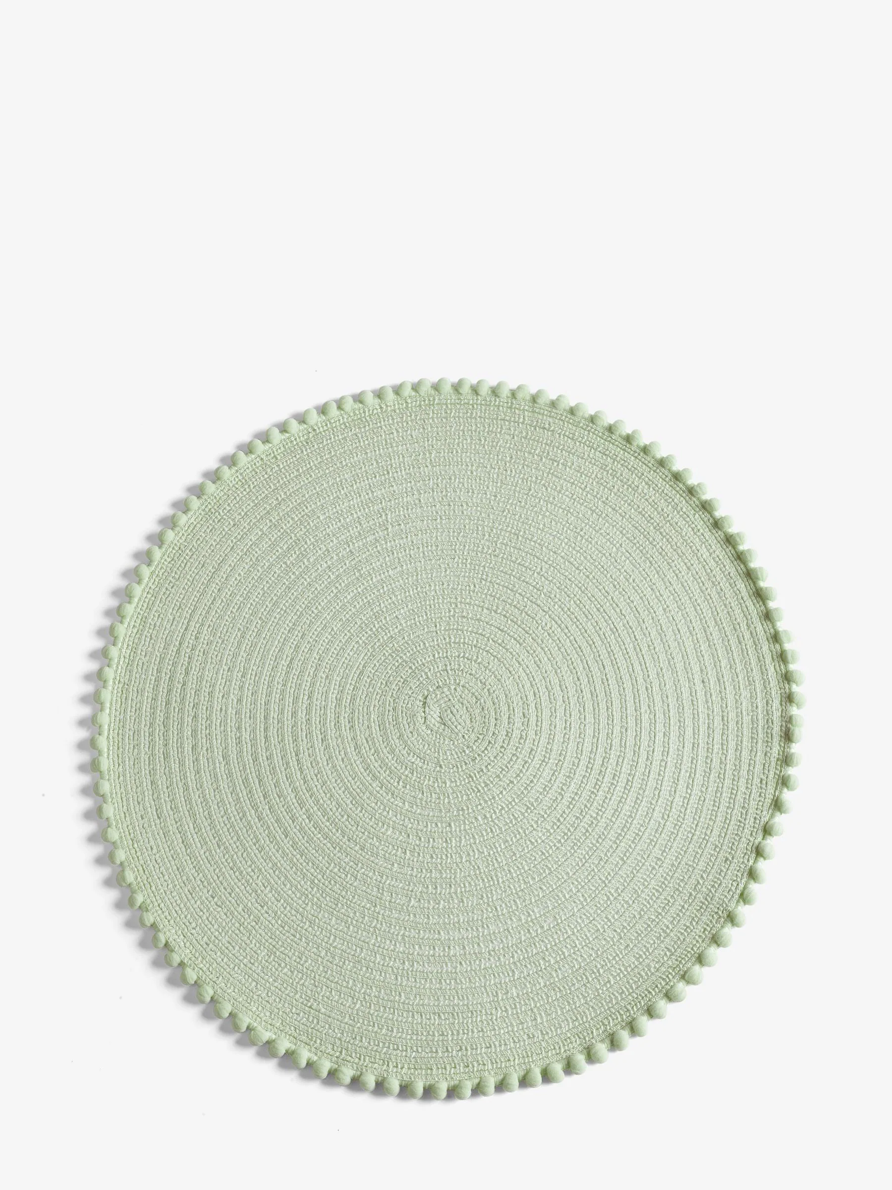 Set van 4 placemats met pompon