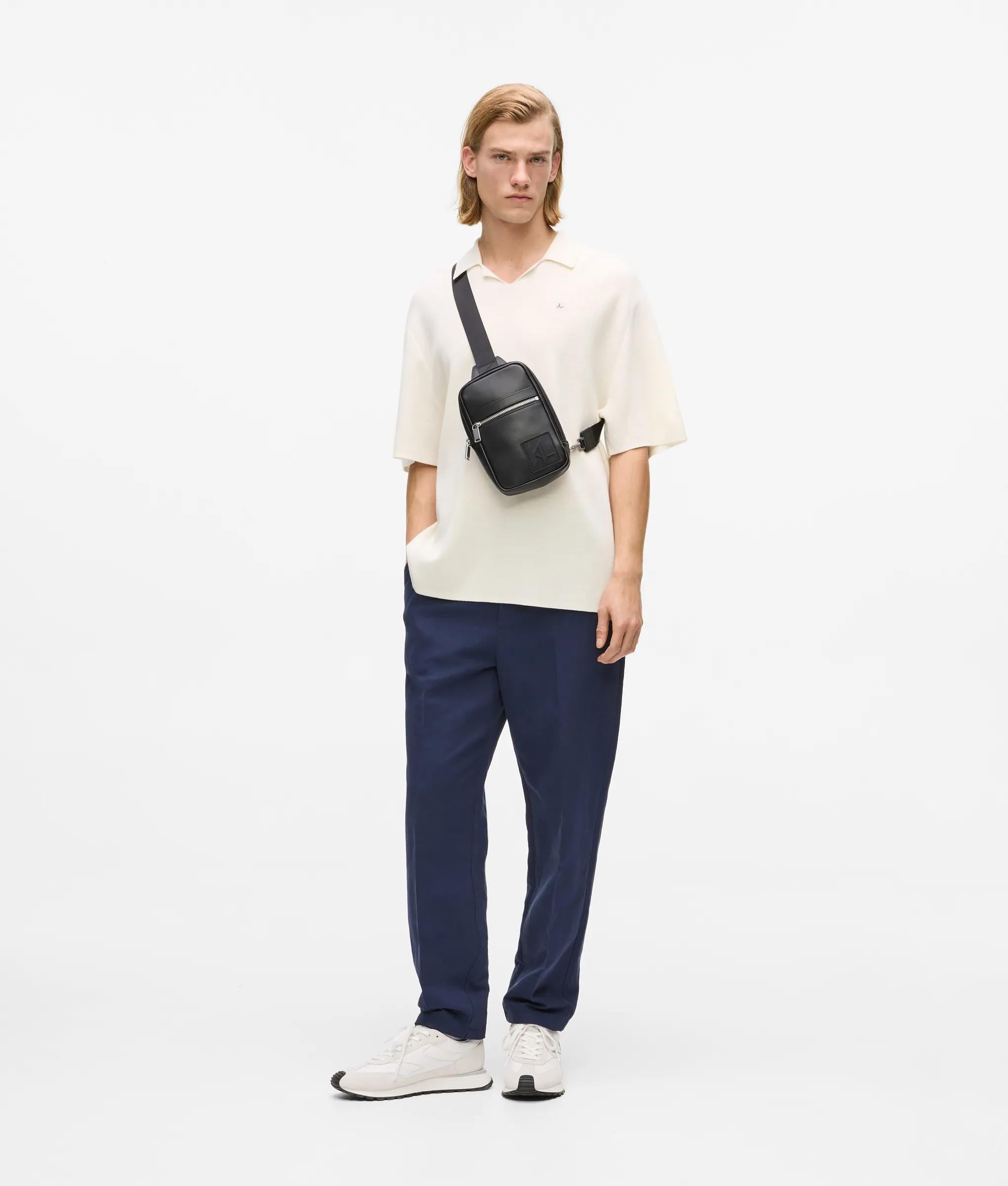 Monogram patch slingbag