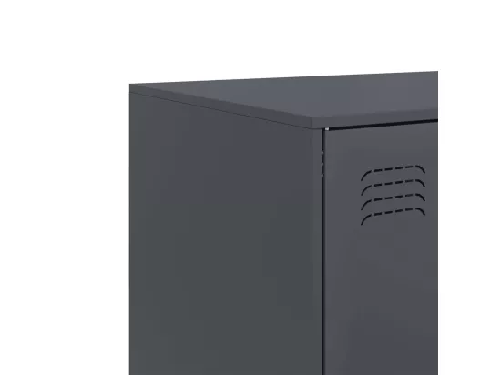 Buffet haut anthracite 67x39x95 cm acier
