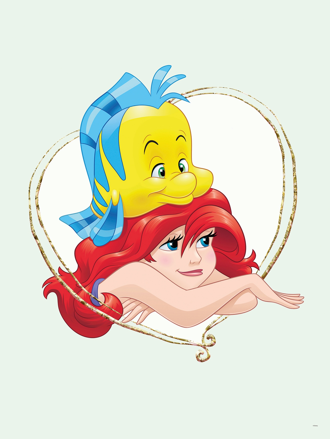 Komar Bild »Ariel & Fabius« Disney 1 Stk. tlg. Wandbild zur Dekoration im Kinderzimmer - ohne Rahmen