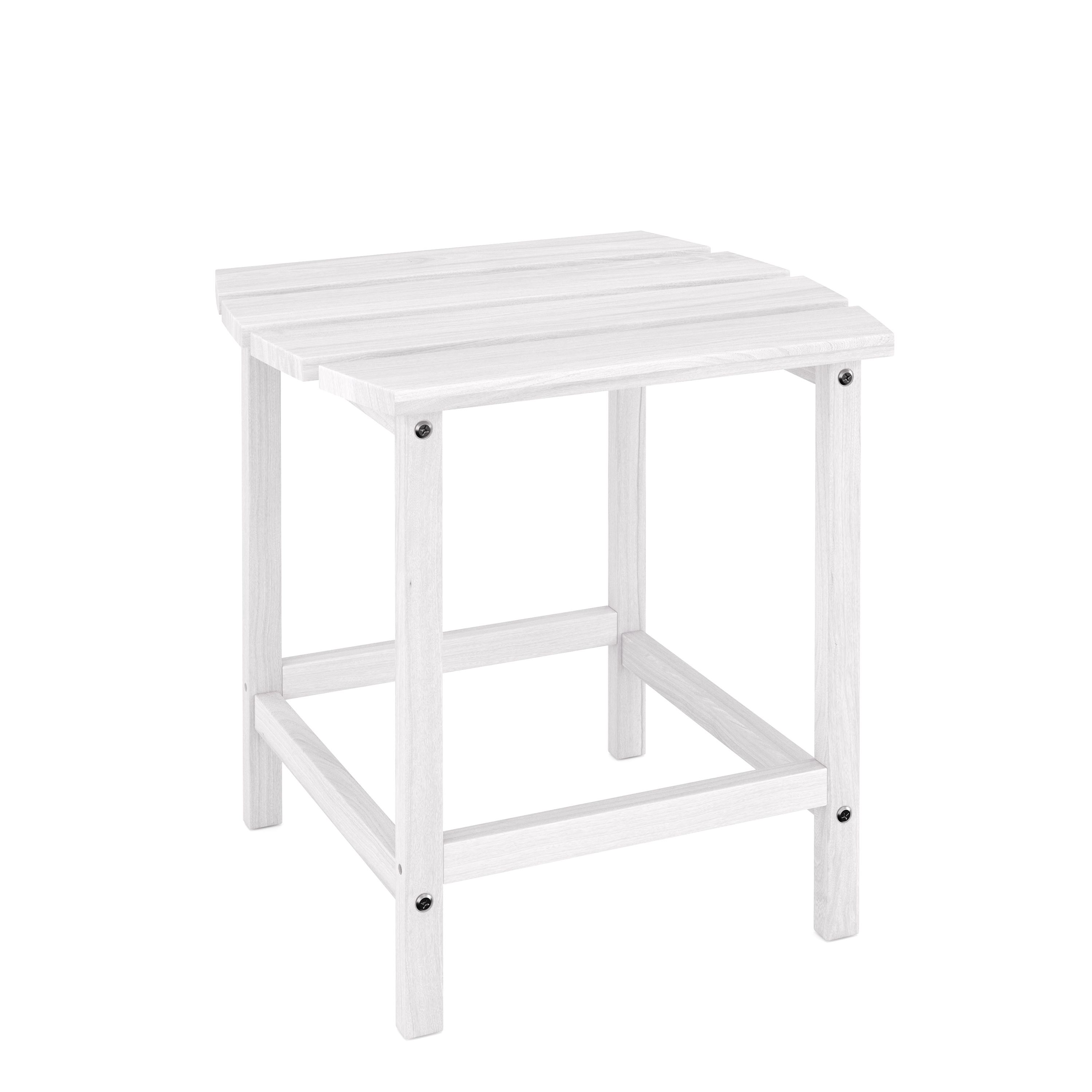 Beistelltisch ADIRONDACK 48 x 38 cm weiss