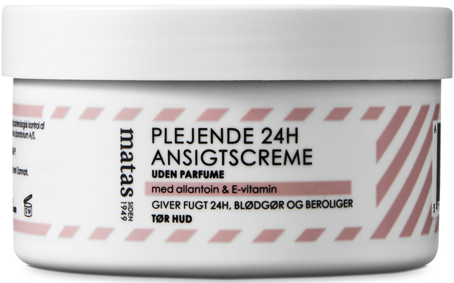 Matas Striber Plejende 24H Ansigtscreme til Tør Hud Uden Parfume 150 ml