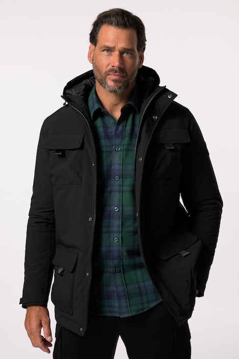 JP 1880 Fieldjacket, Outdoor, windabweisend, Kapuze, bis 8 XL