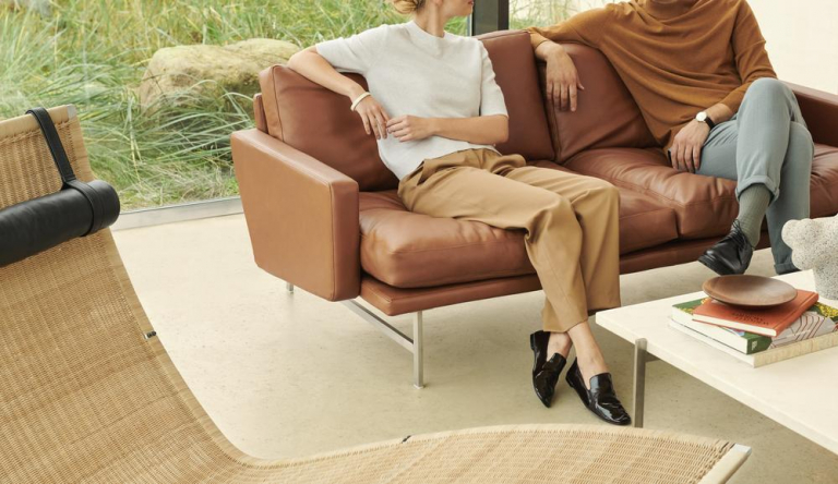 Fritz Hansen Lissoni 2-zits bank Christianshavn Orange/Red 1131