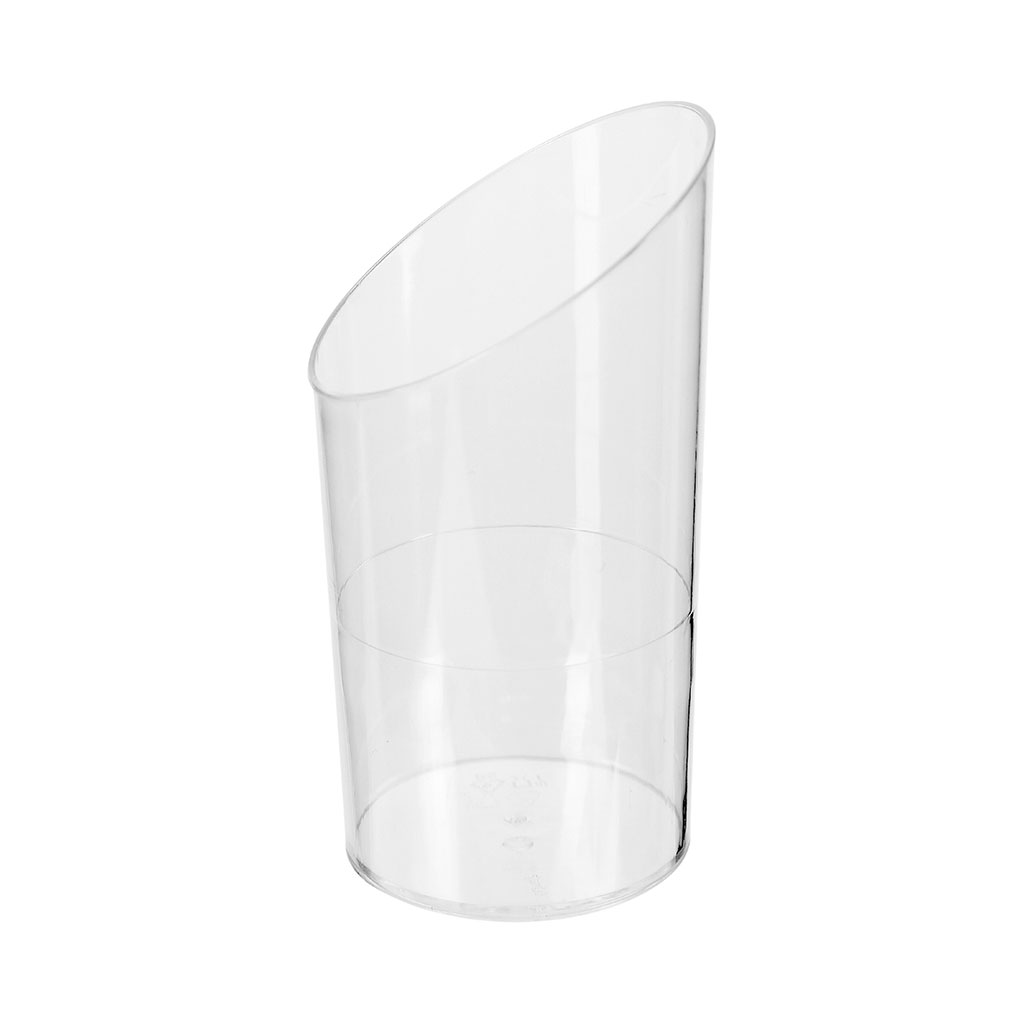 Lot de 8 verrines biseautées plastique 0.07L