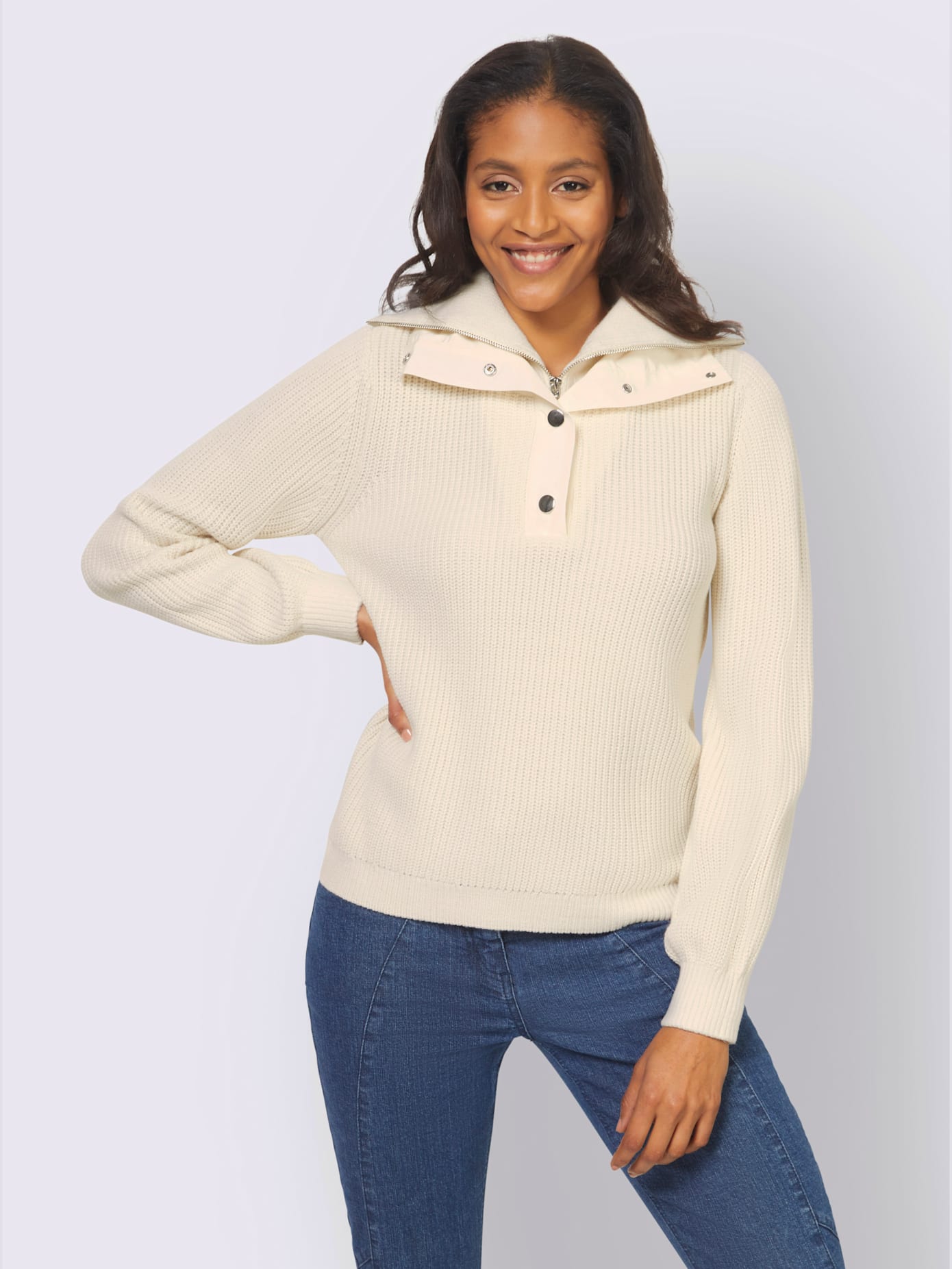Pull aspect 2 en 1 tendance