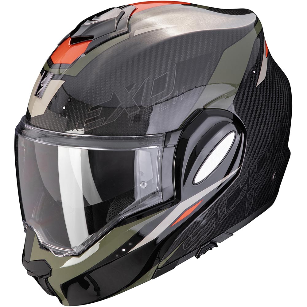 Scorpion - Casque Exo-Tech Evo Carbon Rover Noir / Kaki