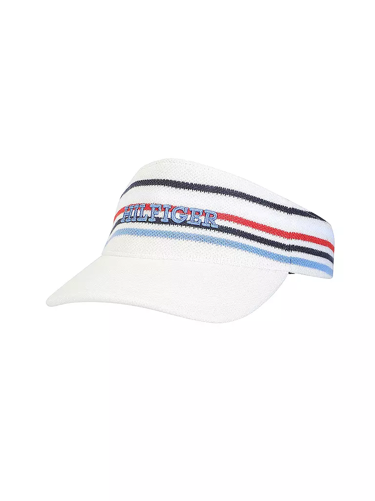 TOMMY HILFIGER Mädchen Kappe - Visor Cap weiss