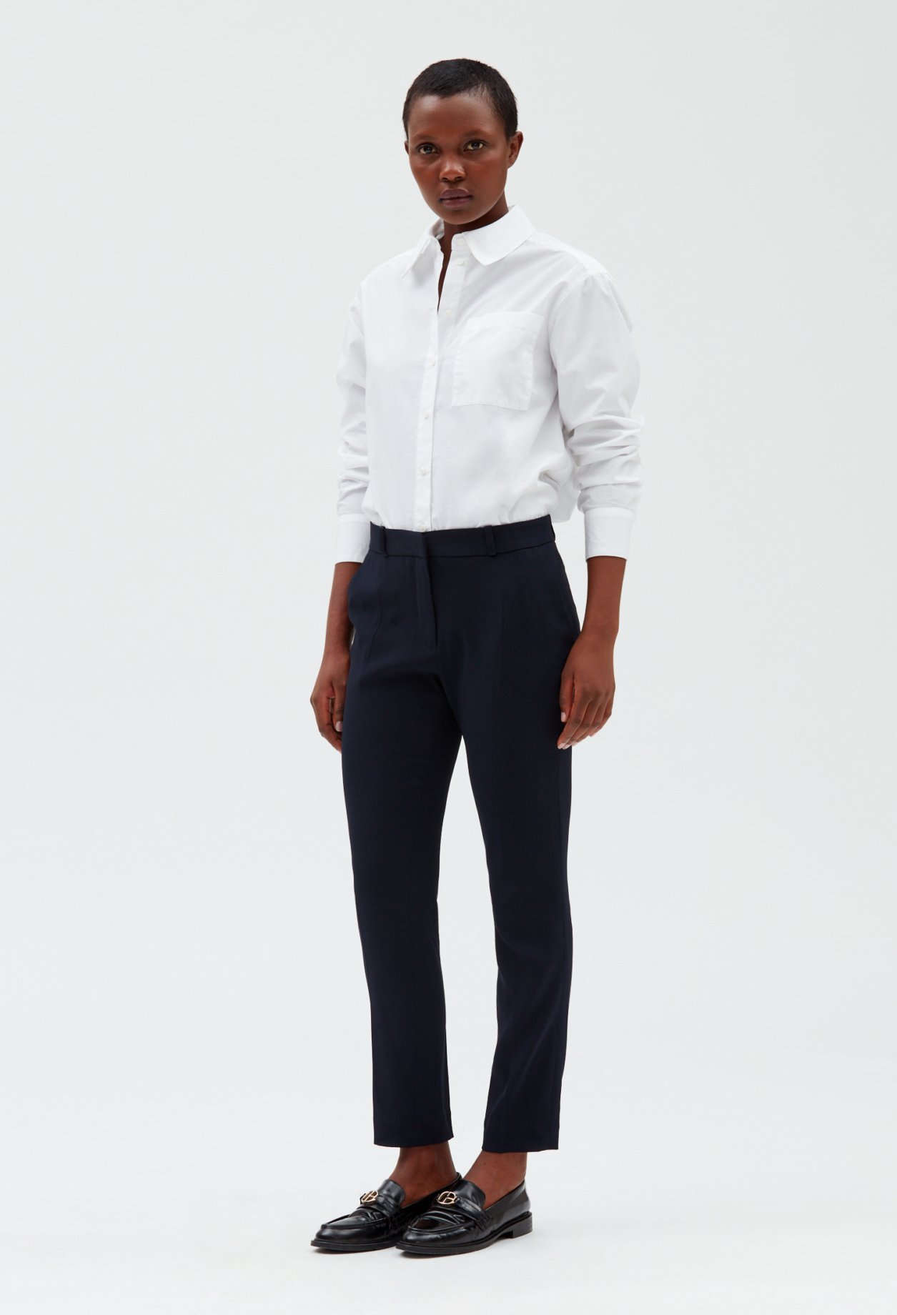 Pantalon tailleur cigarette