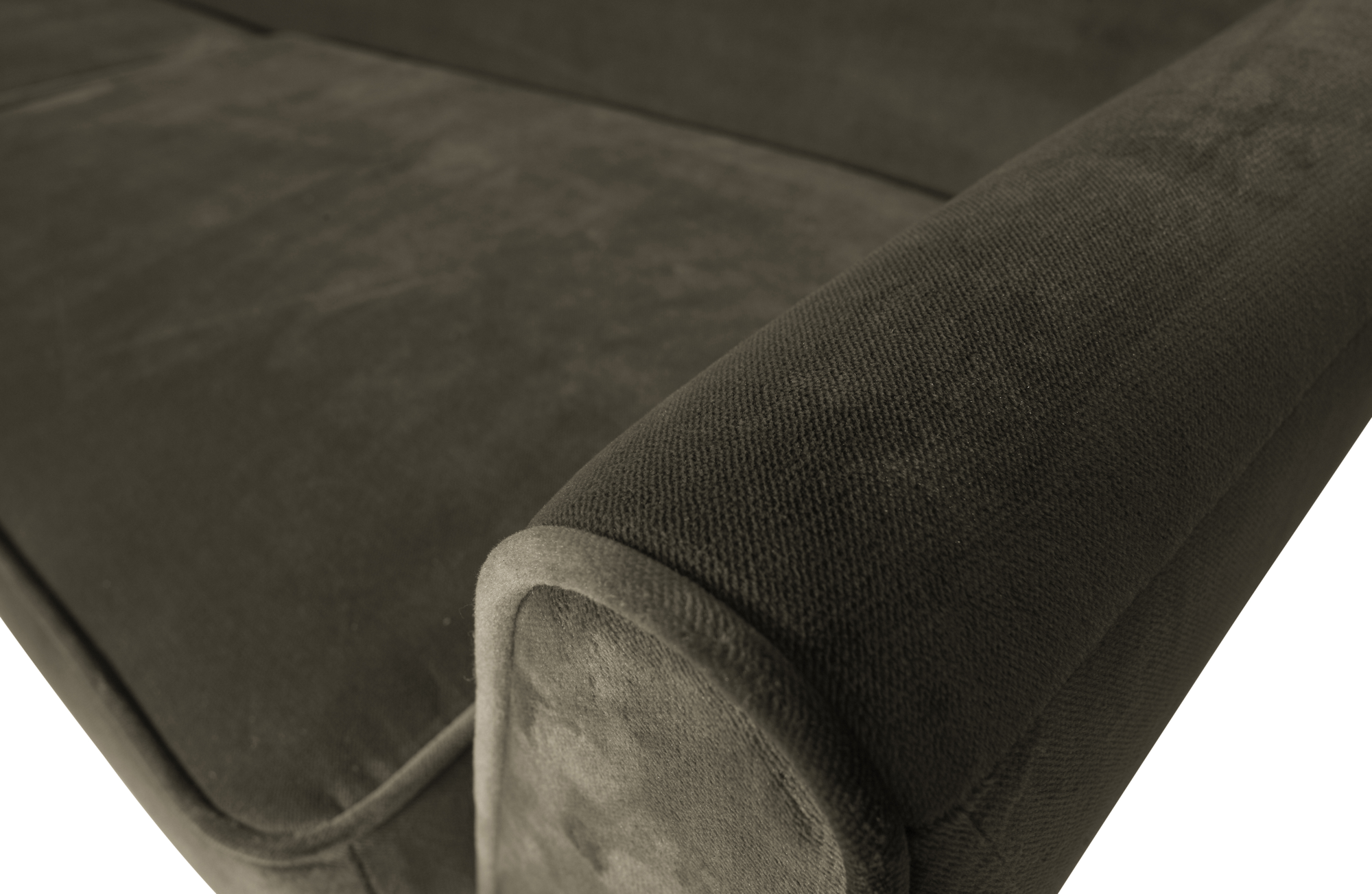 Sofa Rocco XL fluweel Warm Groen