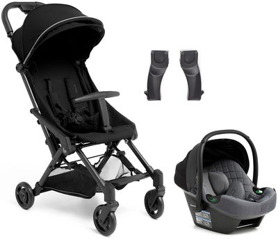 Beemoo Easy Fly 4 Trille inkl Route i-Size Babybilstol, Jet Black/Mineral Grey