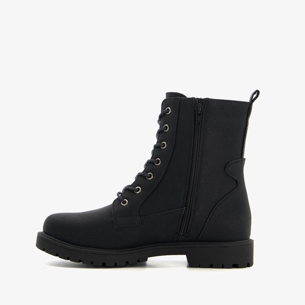 Blue Box dames veterboots zwart