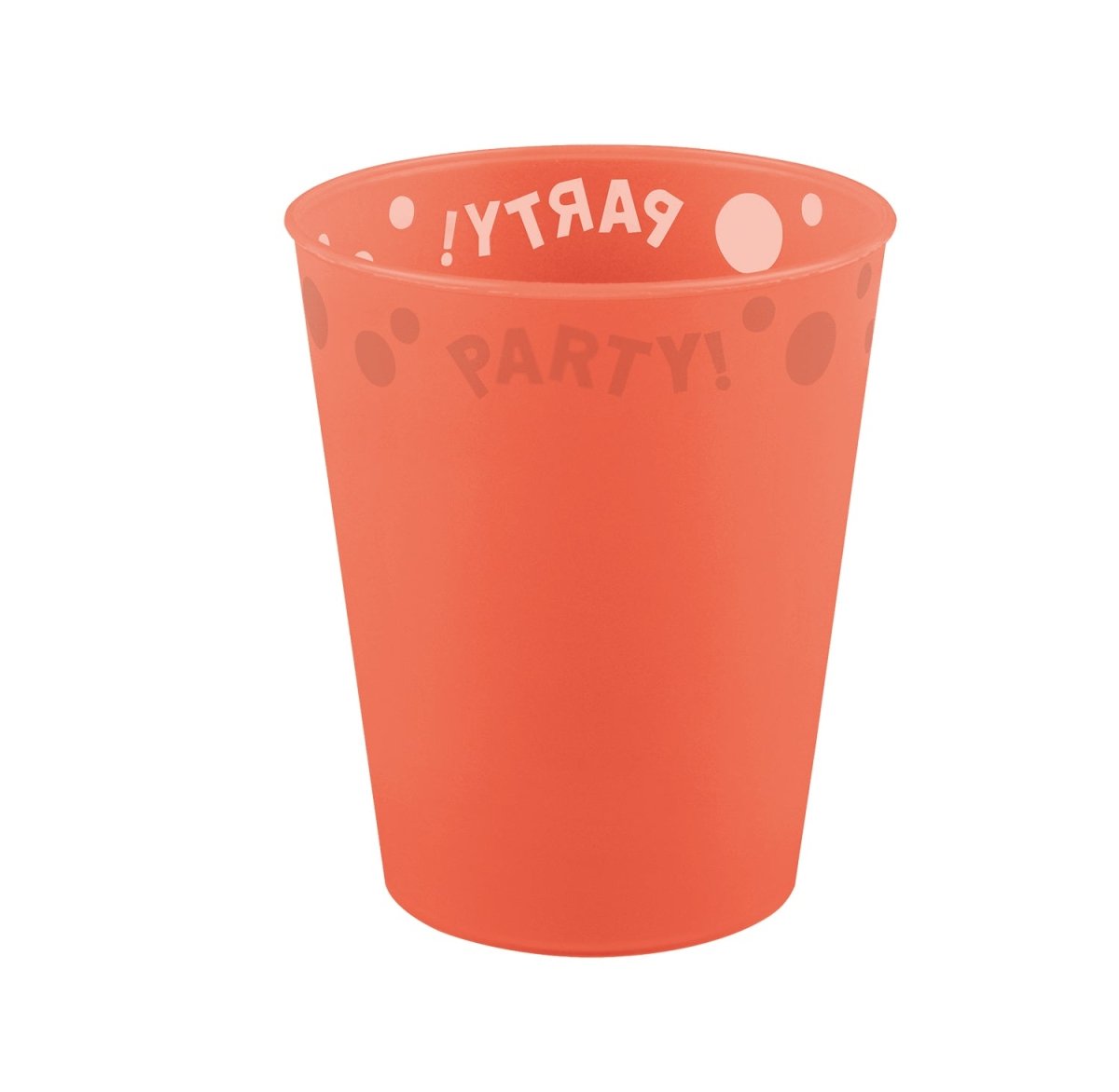 Party Beker Neon Oranje 250ml
