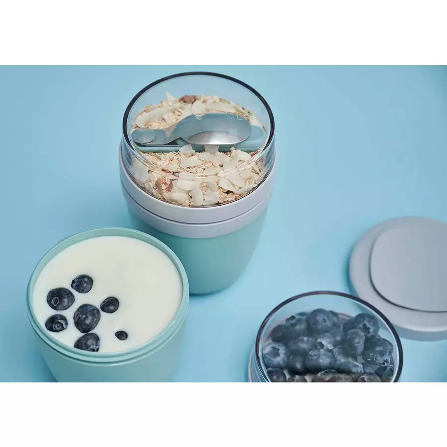 Mepal Lunchpot + Faltbarer Löffel Ellipse 500 + 200 ml grün