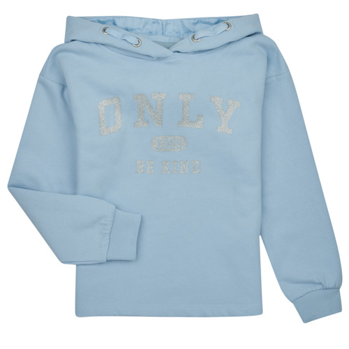 Only - KOGWENDY L/S LOGO HOOD CP SWT - Bleu ciel