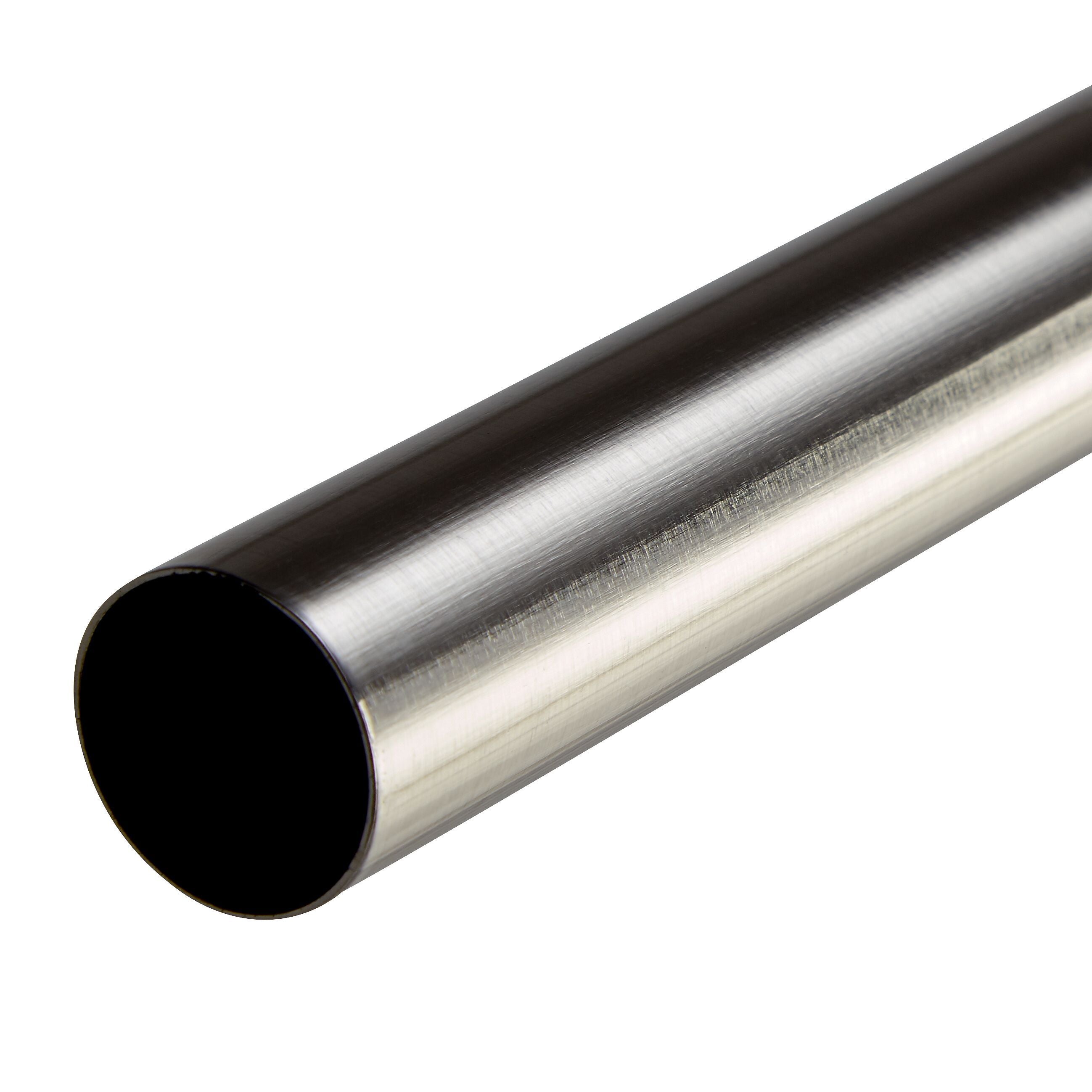 METALL Vorhangstange - Silber / B: 200.0 cm