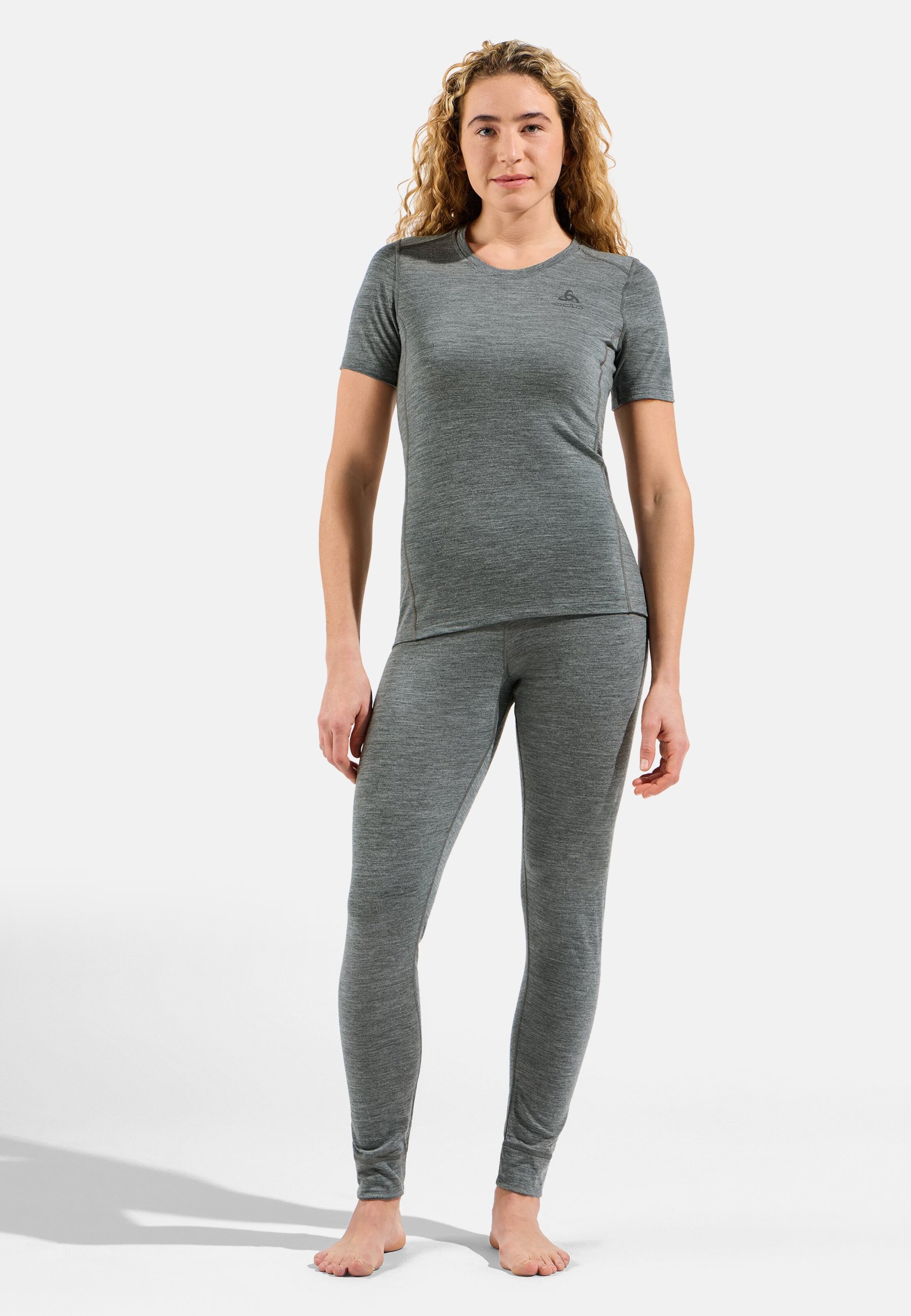 Natural Merino 200 Base Layer T-shirt in odlo steel grey melange