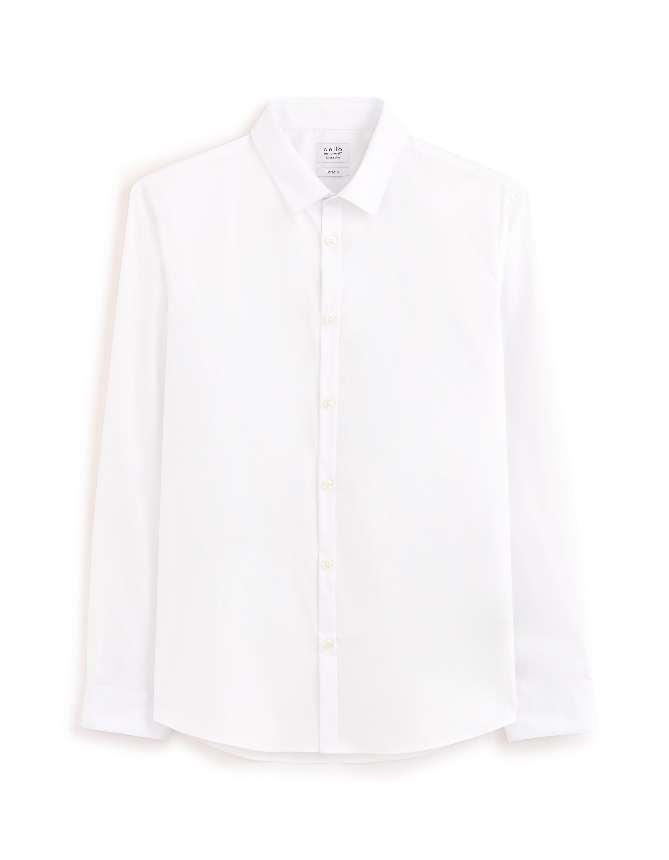 Chemise extra slim coton stretch - blanc
