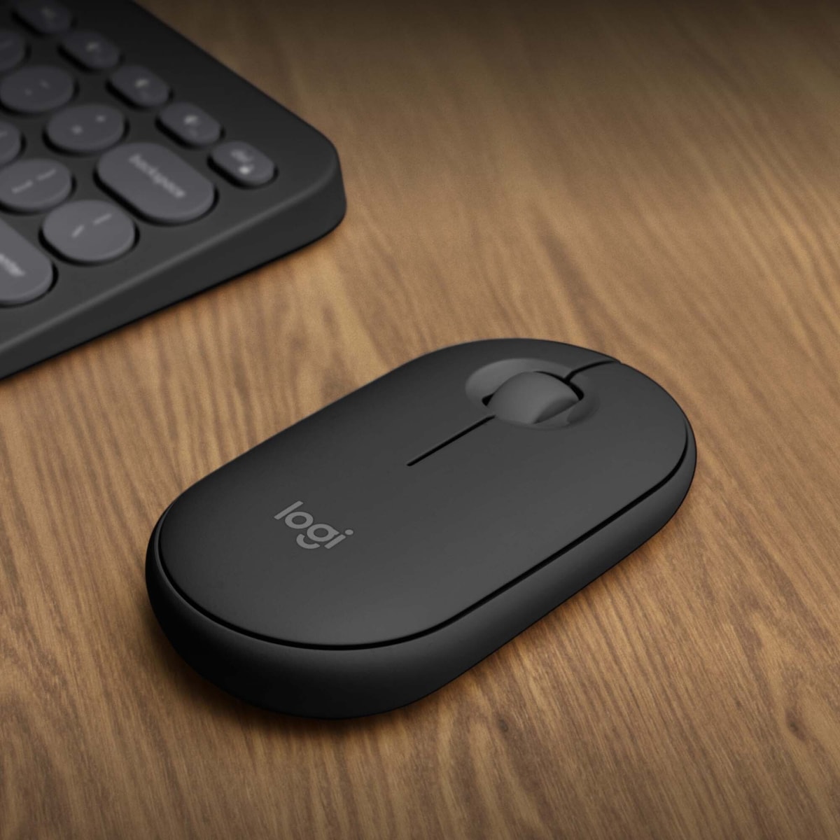 Logitech Pebble Mouse 2 M350s trådløs mus (Grafitt)