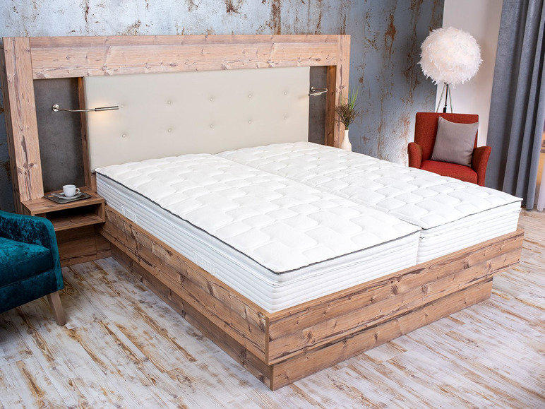 Boxspringmatras met pocketveringkern en gelschuim topper Royal Flex