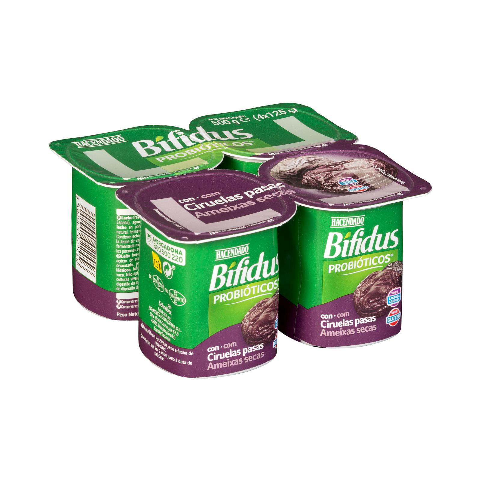 Bifidus probiotique aux pruneaux Hacendado