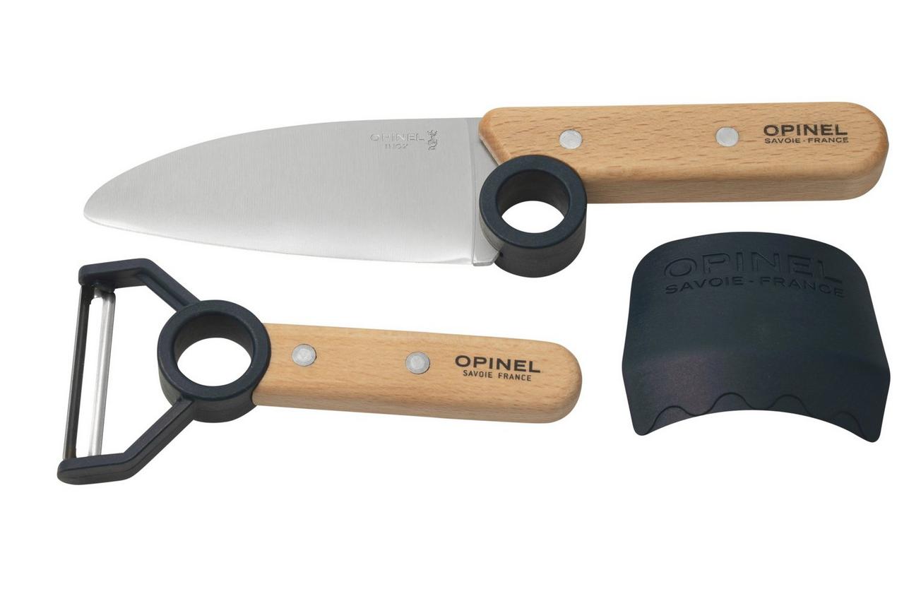 Opinel Le Petit Chef 002605 keukenmessenset, blauw