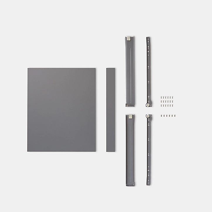 Tiroir bas de four de cuisine GoodHome Sancho Anthracite l. 60 cm
