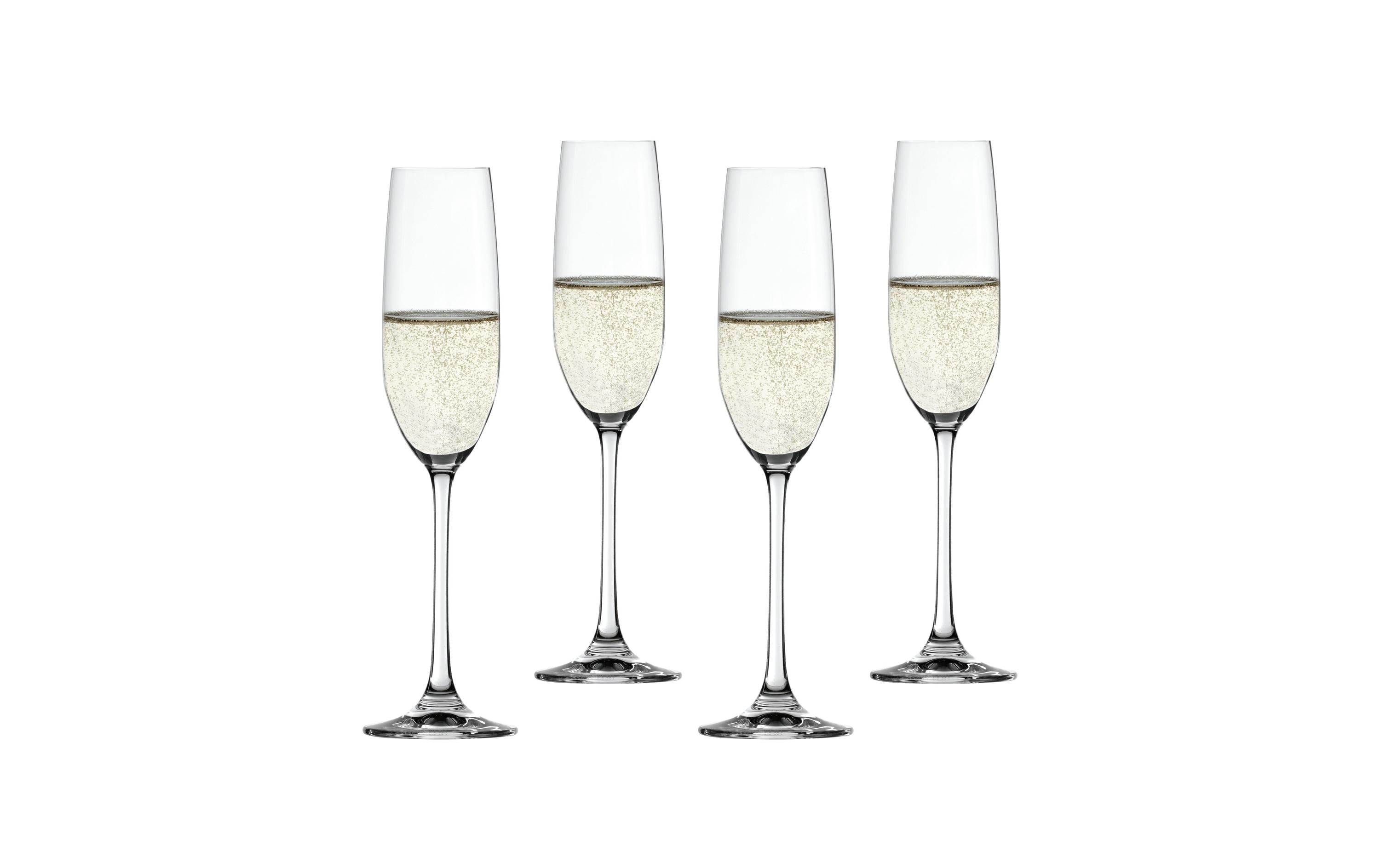 Champagnerglas Salute 210 ml, 4 Stück, TransparentChampagnerflöten-Set