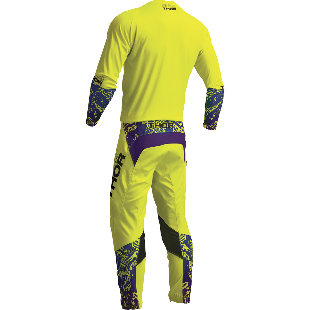 Thor Motocross - Maillot Sector Atlas Jaune fluo / Bleu
