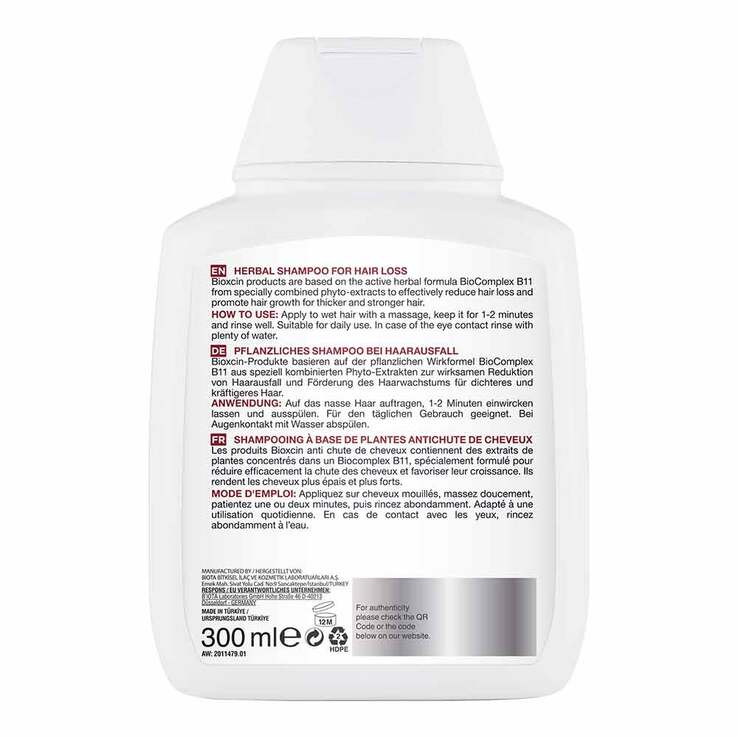 Bioxcin Shampoo gegen Haarausfall norm. + trocken.Haar, 300 ml