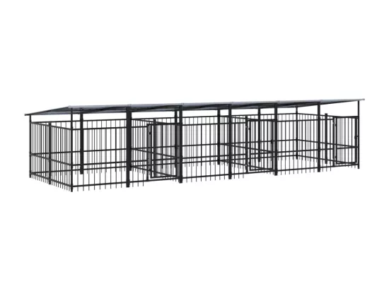 Chenil cage enclos pac noire 588 x 198 x 128 cm 02_0041735