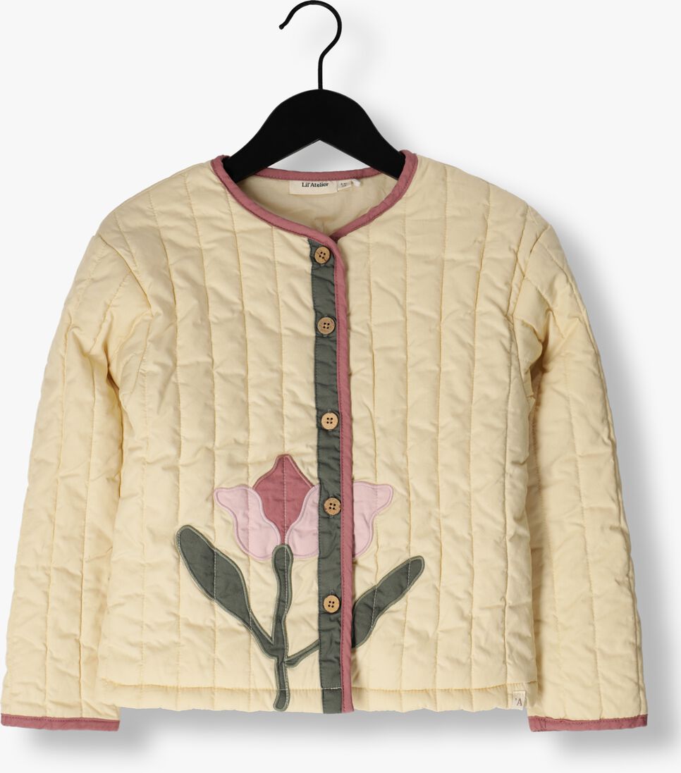 LIL\\' ATELIER beige lil' atelier jack nmfdunna quilt jacket