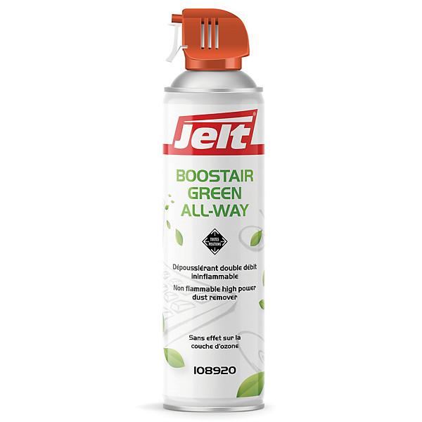Aérosol  de 650 ml dépoussiérant Boostair Green toutes positions Jelt
