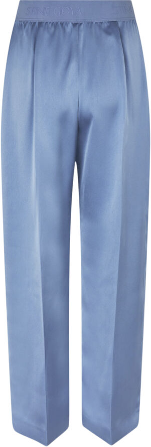 Stine Goya Wide Leg Long Pants, 2261 Satin Infinity blue