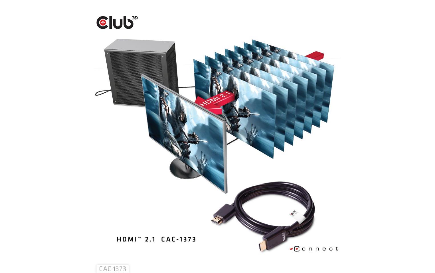Kabel Ultra High Speed 4K120Hz, 8K60Hz HDMI 2.1 - HDMI, 3 mUltra High Speed HDMI 2.1-Kabel mit Unterstützung für Auflösungen bis zu 4K @ 120Hz oder 8K @ 60Hz