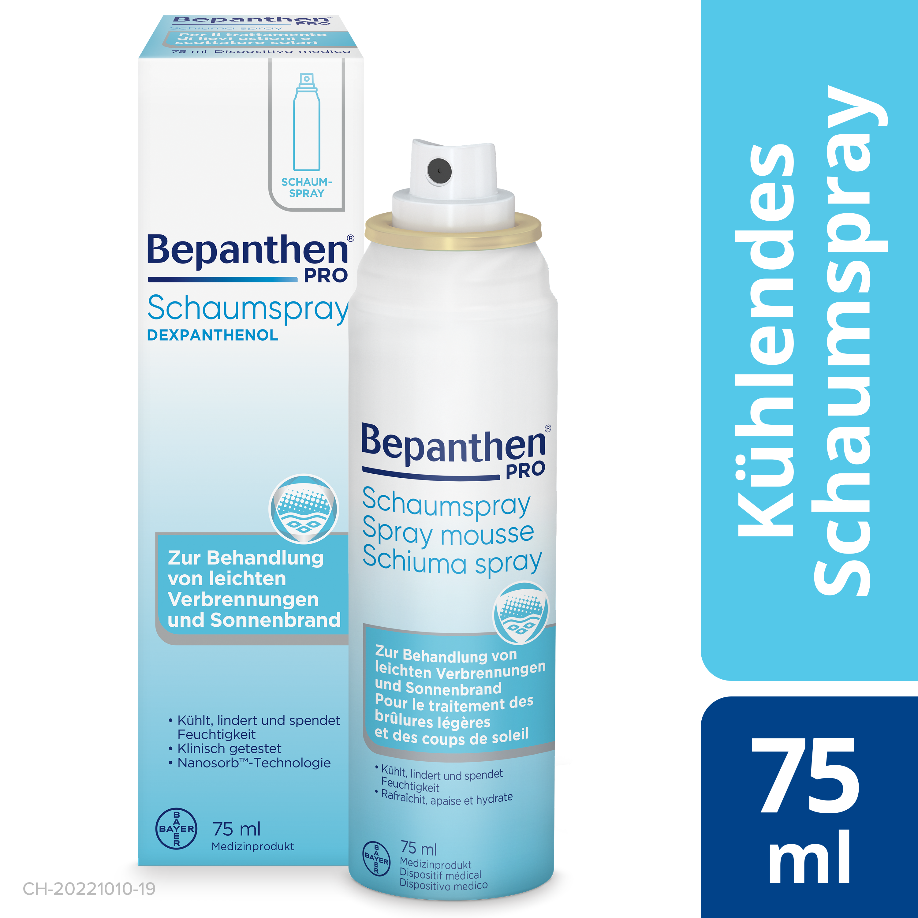 BEPANTHEN PRO Schaumspray<br>75 ml, Aerosol Spray, Schaum zur Anwendung auf der Haut