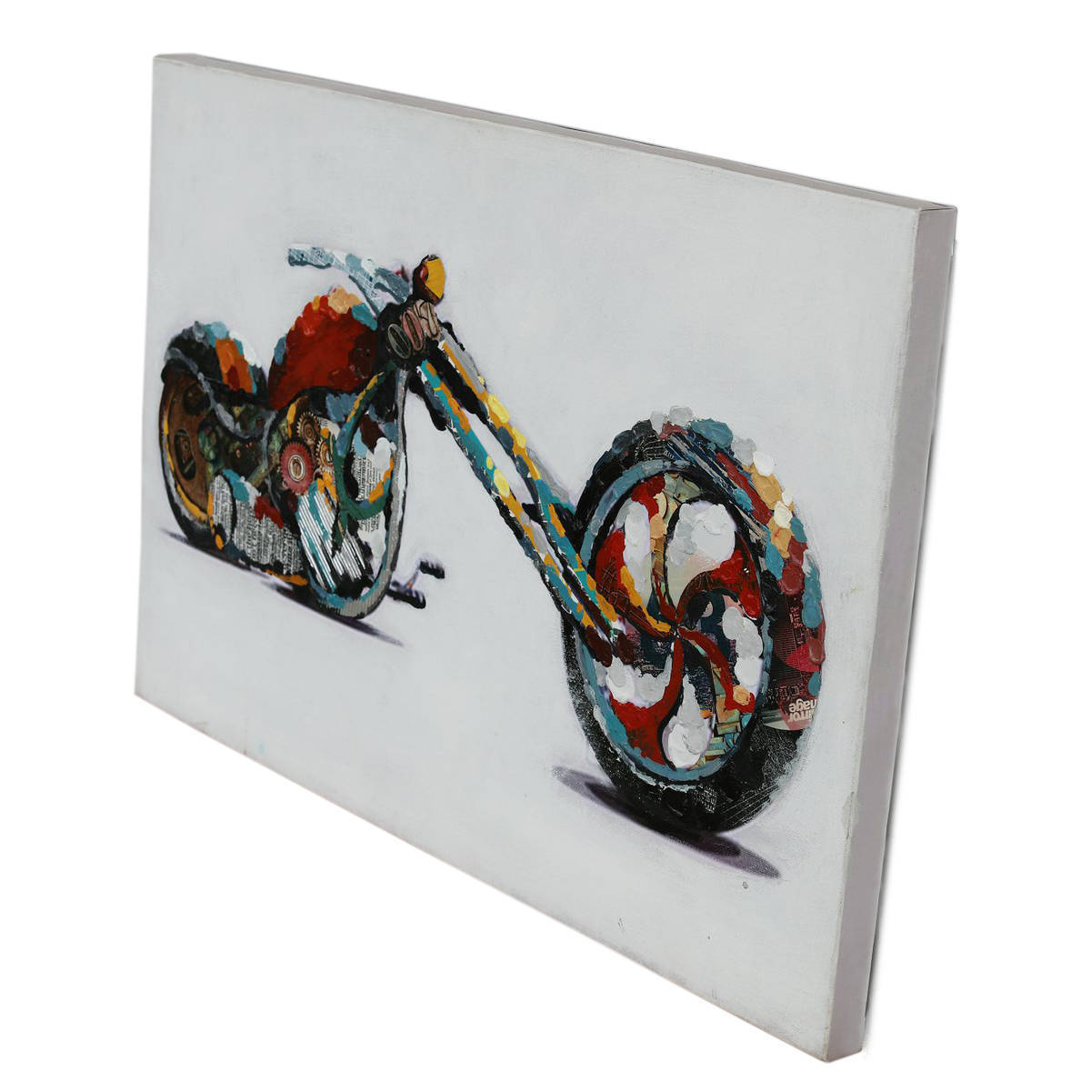 Öl-Wandbild SPEED - bunt - 60x90 cm