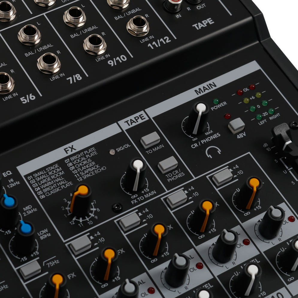Mackie Mix12FX mengpaneel met effecten
