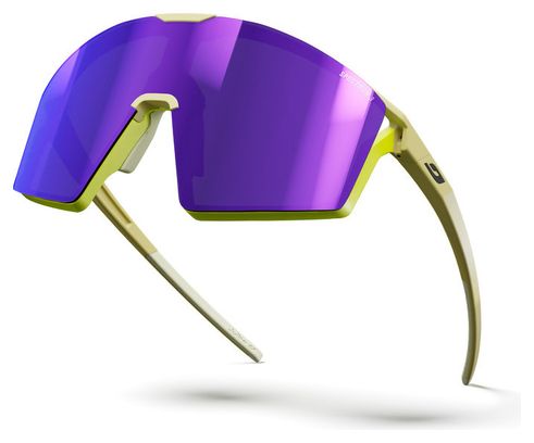 Lunettes Julbo Edge Spectron 3 Marron Clair Mat/Jaune Fluo