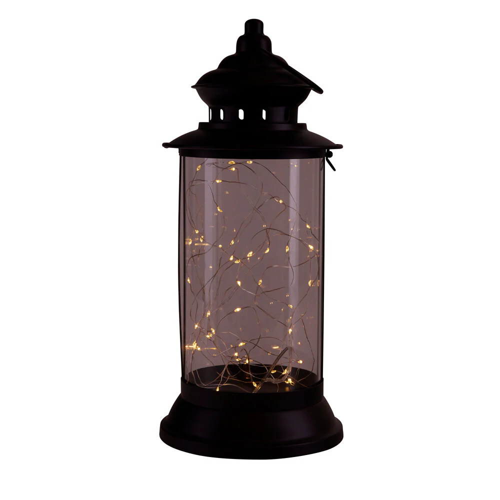 Bahne Interior  Cylinder lanterne m. LED og timer - H36 cm