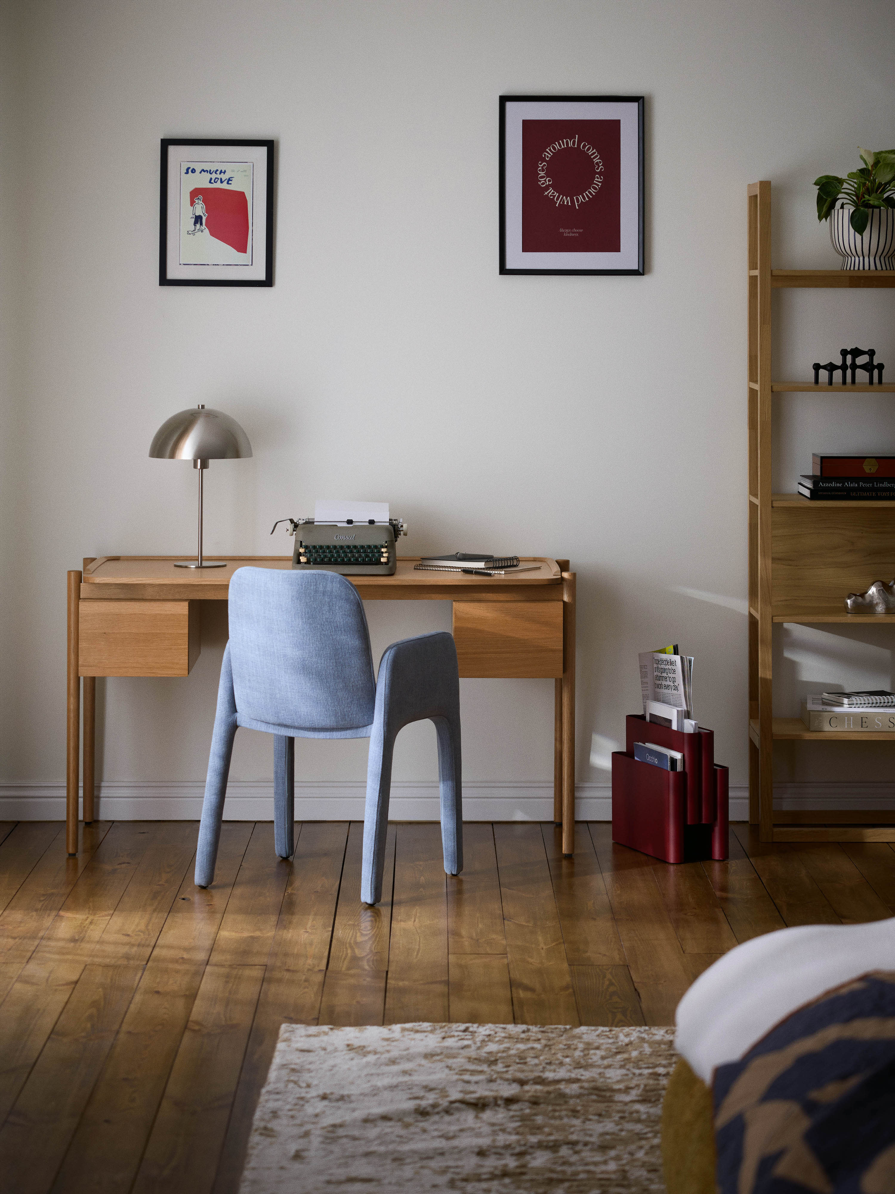 Houten bureau Libby met lades